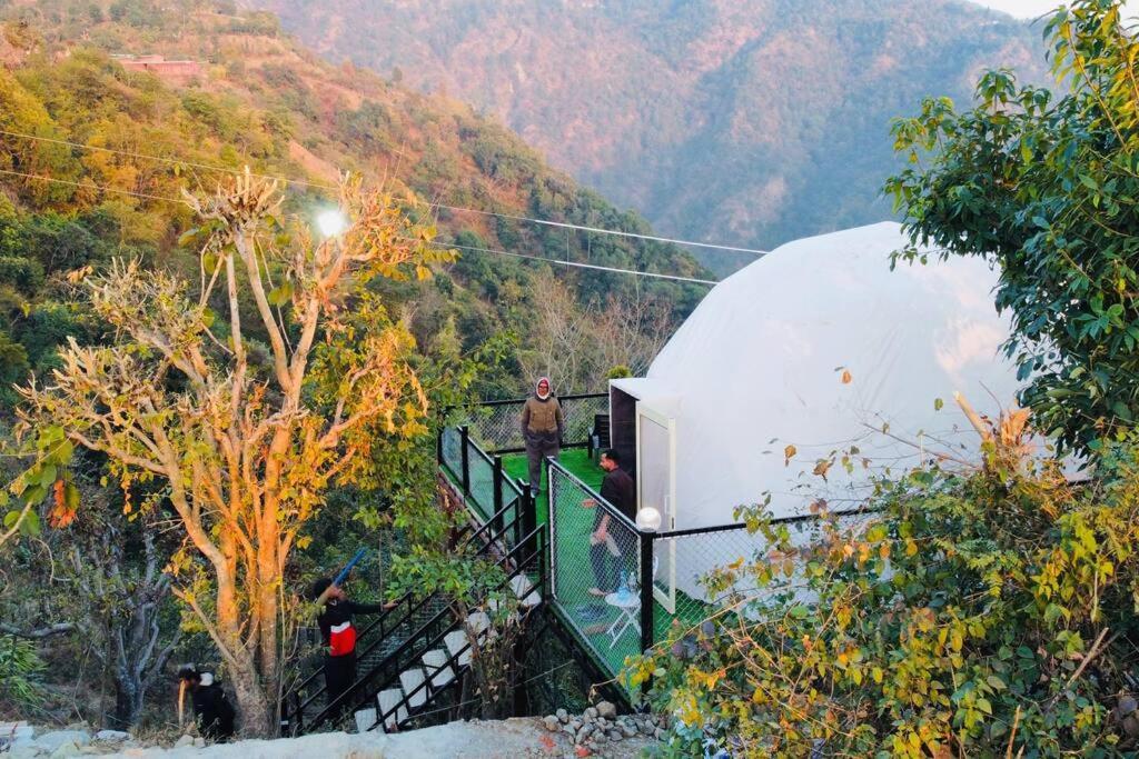 Gadeni Stays - Glamping Dome At Nainital Bhīm Tāl Kültér fotó